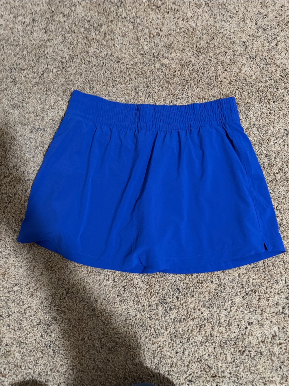 Athleta Cobalt Blue High-Rise Weekender Run Skort 14”
